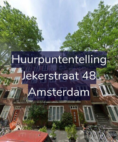 Foto gevel Huurpuntentelling voor Jekerstraat 48, Amsterdam