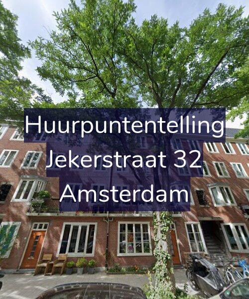 Foto gevel Huurpuntentelling voor Jekerstraat 32, Amsterdam