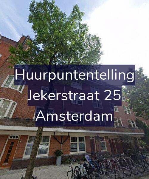 Foto gevel Huurpuntentelling voor Jekerstraat 25, Amsterdam