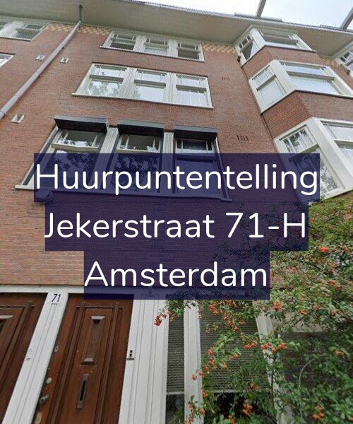 Foto gevel Huurpuntentelling voor Jekerstraat 71-H, Amsterdam
