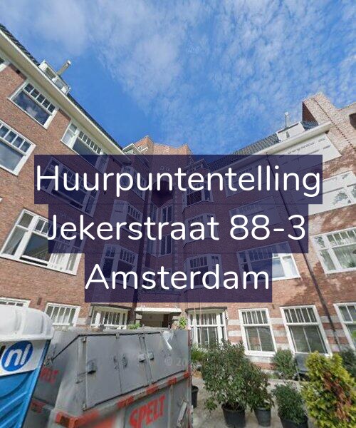 Foto gevel Huurpuntentelling voor Jekerstraat 88-3, Amsterdam