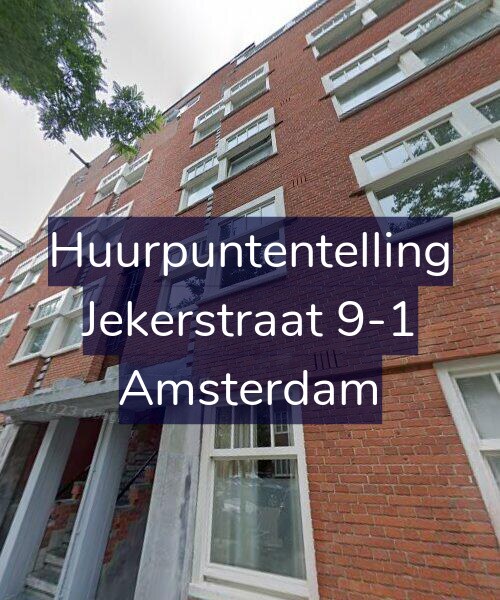 Foto gevel Huurpuntentelling voor Jekerstraat 9-1, Amsterdam