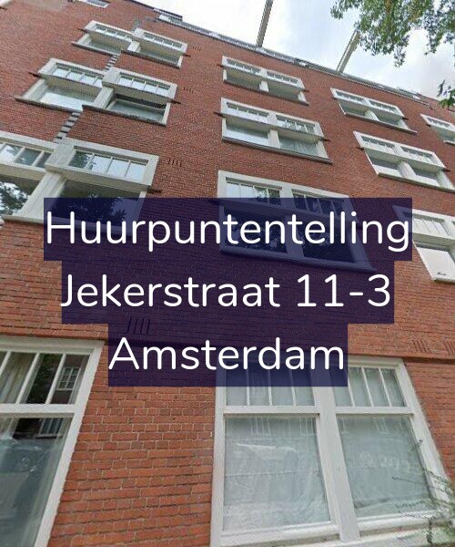 Foto gevel Huurpuntentelling voor Jekerstraat 11-3, Amsterdam