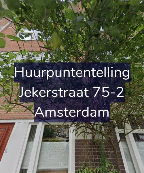 Foto gevel Huurpuntentelling voor Jekerstraat 75-2, Amsterdam