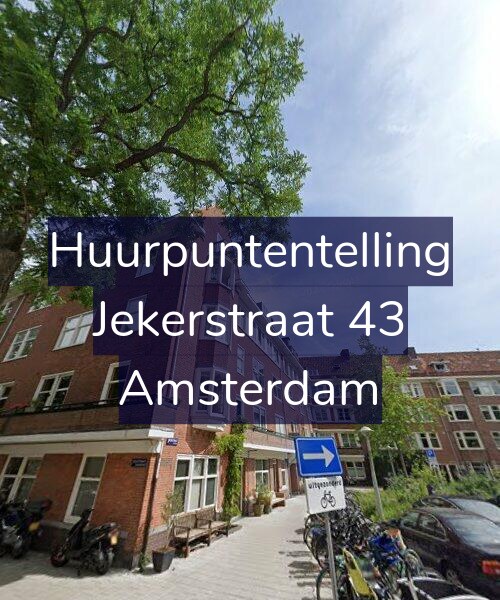 Foto gevel Huurpuntentelling voor Jekerstraat 43, Amsterdam