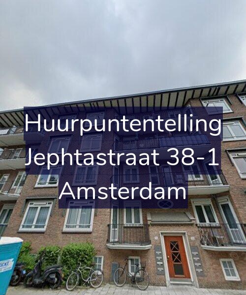 Foto gevel Huurpuntentelling voor Jephtastraat 38-1, Amsterdam
