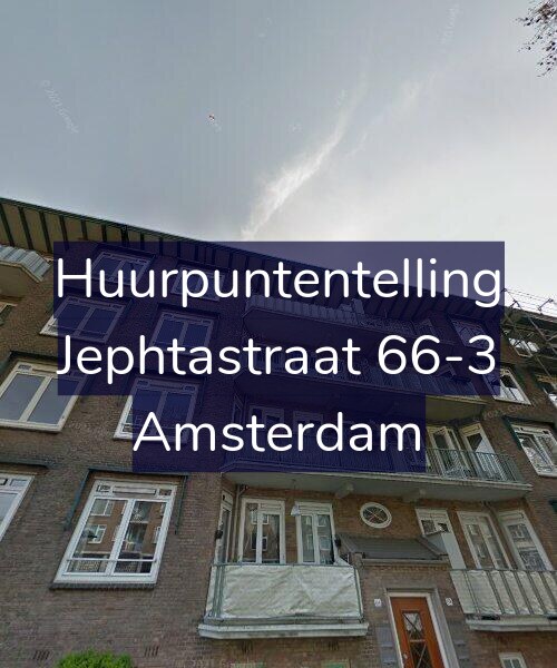 Foto gevel Huurpuntentelling voor Jephtastraat 66-3, Amsterdam
