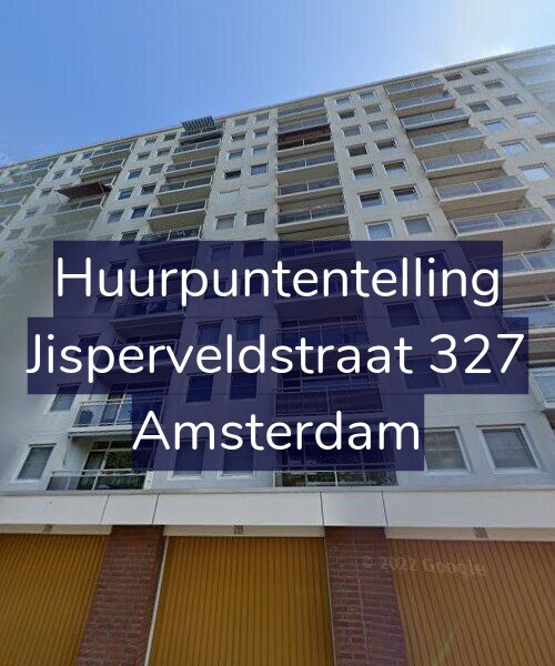Foto gevel Huurpuntentelling voor Jisperveldstraat 327, Amsterdam