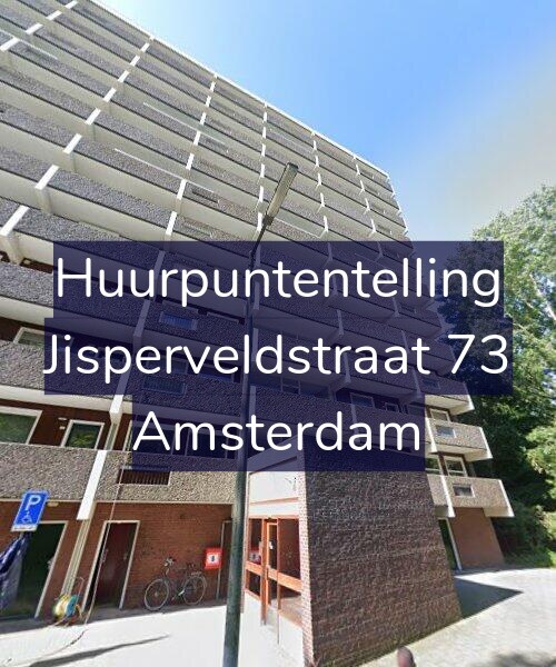 Foto gevel Huurpuntentelling voor Jisperveldstraat 73, Amsterdam