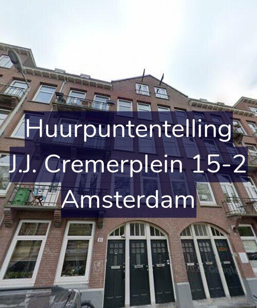 Foto gevel Huurpuntentelling voor J.J. Cremerplein 15-2, Amsterdam