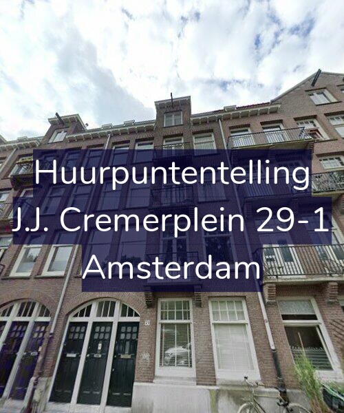 Foto gevel Huurpuntentelling voor J.J. Cremerplein 29-1, Amsterdam