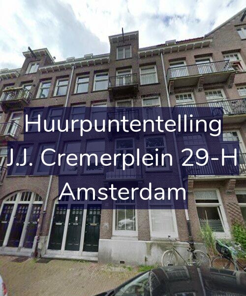 Foto gevel Huurpuntentelling voor J.J. Cremerplein 29-H, Amsterdam