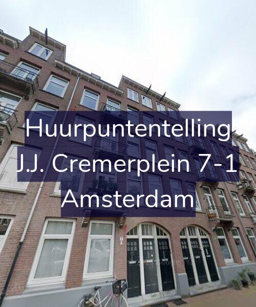 Foto gevel Huurpuntentelling voor J.J. Cremerplein 7-1, Amsterdam