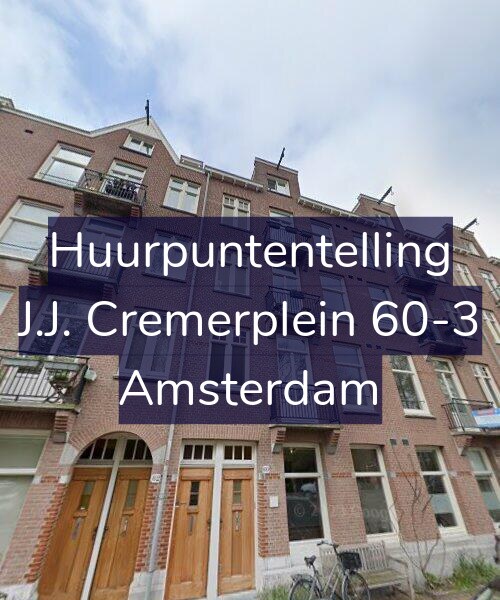 Foto gevel Huurpuntentelling voor J.J. Cremerplein 60-3, Amsterdam