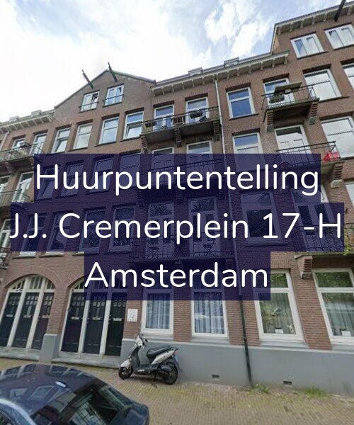 Foto gevel Huurpuntentelling voor J.J. Cremerplein 17-H, Amsterdam