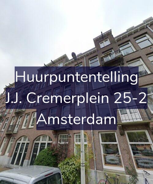Foto gevel Huurpuntentelling voor J.J. Cremerplein 25-2, Amsterdam