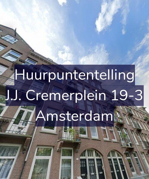 Foto gevel Huurpuntentelling voor J.J. Cremerplein 19-3, Amsterdam