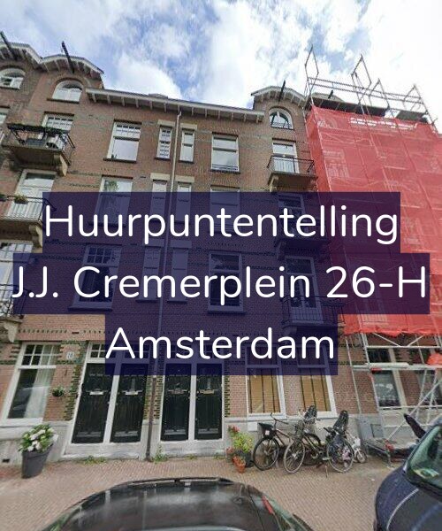 Foto gevel Huurpuntentelling voor J.J. Cremerplein 26-H, Amsterdam