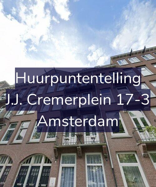 Foto gevel Huurpuntentelling voor J.J. Cremerplein 17-3, Amsterdam