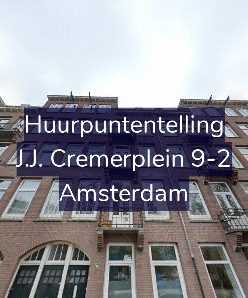 Foto gevel Huurpuntentelling voor J.J. Cremerplein 9-2, Amsterdam