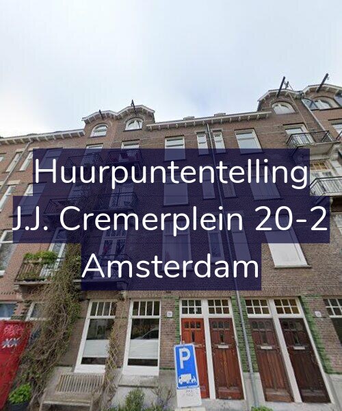 Foto gevel Huurpuntentelling voor J.J. Cremerplein 20-2, Amsterdam