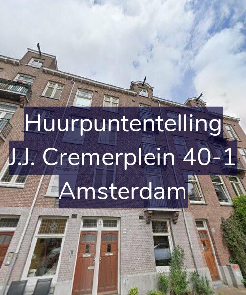 Foto gevel Huurpuntentelling voor J.J. Cremerplein 40-1, Amsterdam