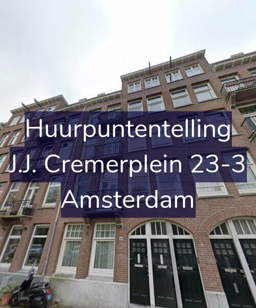 Foto gevel Huurpuntentelling voor J.J. Cremerplein 23-3, Amsterdam