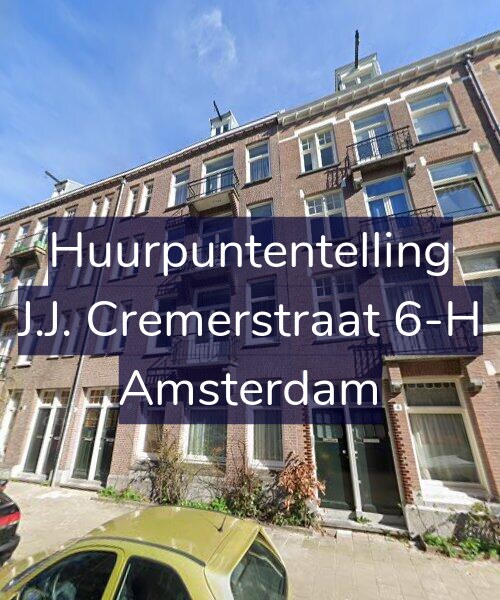 Foto gevel Huurpuntentelling voor J.J. Cremerstraat 6-H, Amsterdam