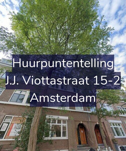 Foto gevel Huurpuntentelling voor J.J. Viottastraat 15-2, Amsterdam