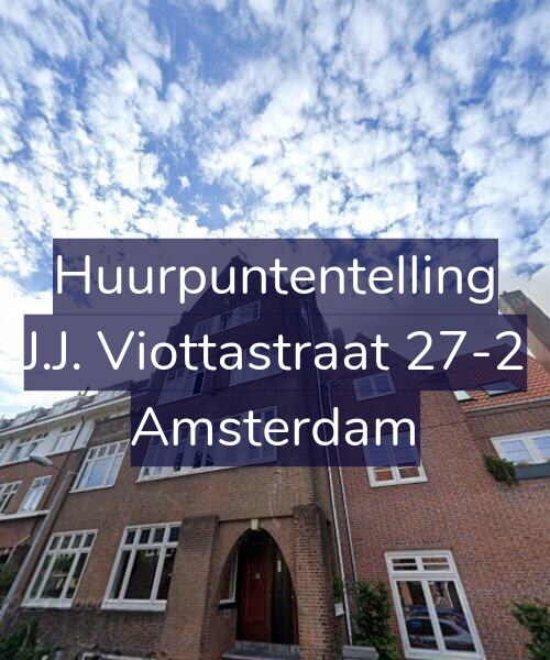Foto gevel Huurpuntentelling voor J.J. Viottastraat 27-2, Amsterdam