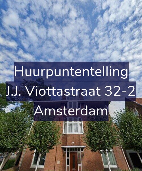 Foto gevel Huurpuntentelling voor J.J. Viottastraat 32-2, Amsterdam