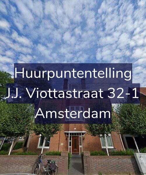 Foto gevel Huurpuntentelling voor J.J. Viottastraat 32-1, Amsterdam