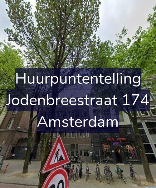 Foto gevel Huurpuntentelling voor Jodenbreestraat 174, Amsterdam