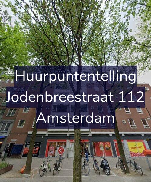 Foto gevel Huurpuntentelling voor Jodenbreestraat 112, Amsterdam