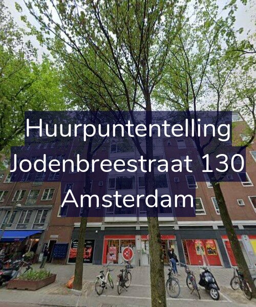Foto gevel Huurpuntentelling voor Jodenbreestraat 130, Amsterdam