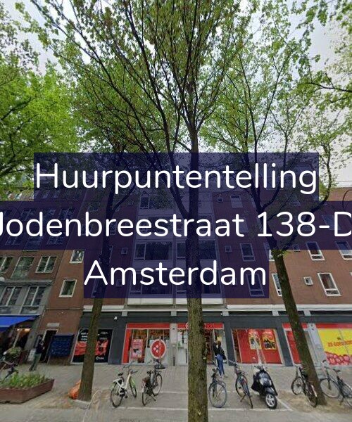 Foto gevel Huurpuntentelling voor Jodenbreestraat 138-D, Amsterdam