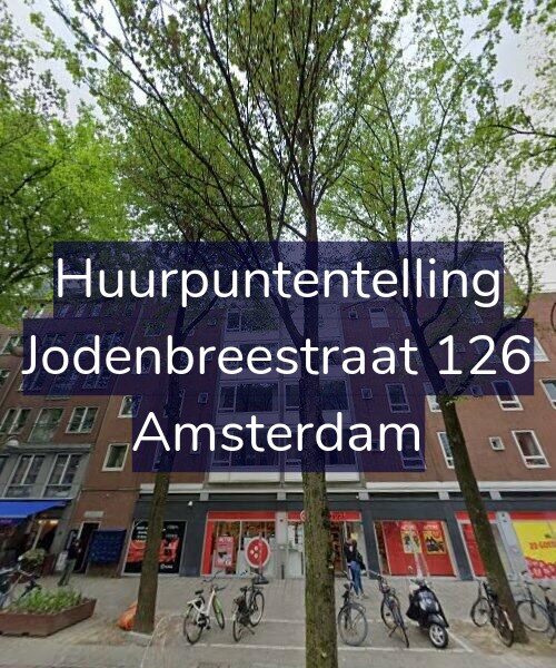 Foto gevel Huurpuntentelling voor Jodenbreestraat 126, Amsterdam