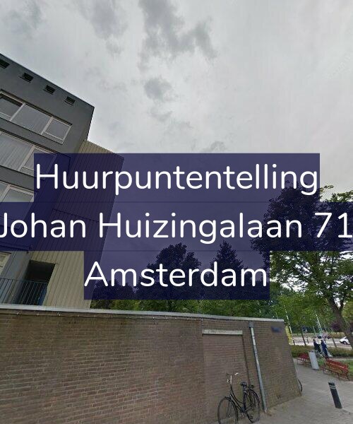 Foto gevel Huurpuntentelling voor Johan Huizingalaan 71, Amsterdam