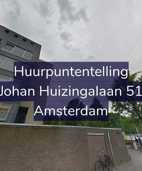 Foto gevel Huurpuntentelling voor Johan Huizingalaan 51, Amsterdam