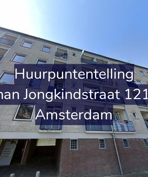 Foto gevel Huurpuntentelling voor Johan Jongkindstraat 121-1, Amsterdam