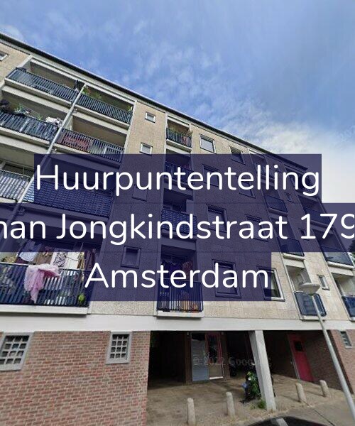 Foto gevel Huurpuntentelling voor Johan Jongkindstraat 179-1, Amsterdam