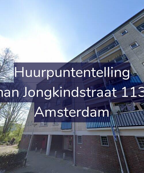 Foto gevel Huurpuntentelling voor Johan Jongkindstraat 113-1, Amsterdam