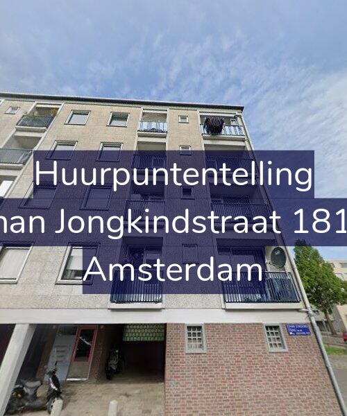 Foto gevel Huurpuntentelling voor Johan Jongkindstraat 181-1, Amsterdam