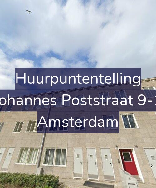 Foto gevel Huurpuntentelling voor Johannes Poststraat 9-1, Amsterdam