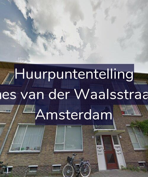Foto gevel Huurpuntentelling voor Johannes van der Waalsstraat 26-1, Amsterdam