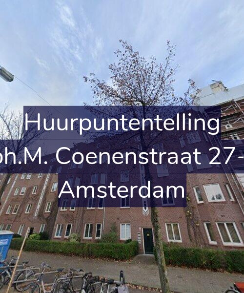 Foto gevel Huurpuntentelling voor Joh.M. Coenenstraat 27-1, Amsterdam