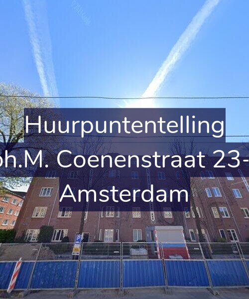 Foto gevel Huurpuntentelling voor Joh.M. Coenenstraat 23-3, Amsterdam