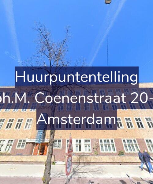 Foto gevel Huurpuntentelling voor Joh.M. Coenenstraat 20-2, Amsterdam