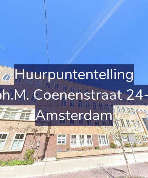 Foto gevel Huurpuntentelling voor Joh.M. Coenenstraat 24-3, Amsterdam