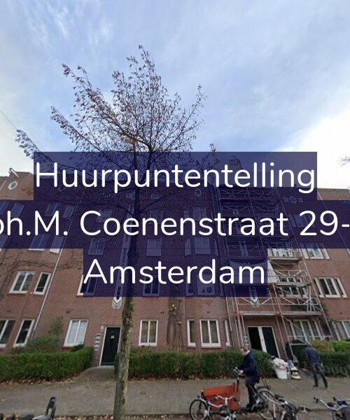 Foto gevel Huurpuntentelling voor Joh.M. Coenenstraat 29-2, Amsterdam